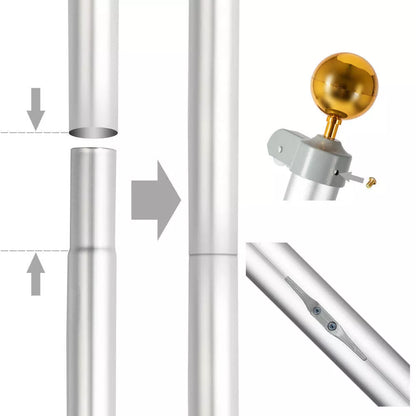 Adjustable Outdoor Flag Pole