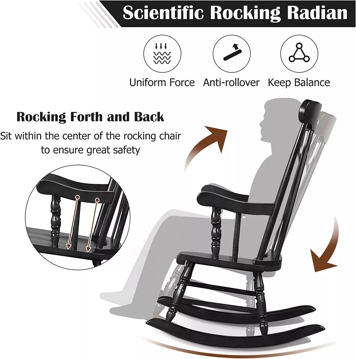 Comfortable Wooden Rocker Chair