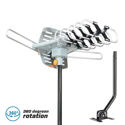 Long Range Outdoor TV Antenna with Motorized Rotation