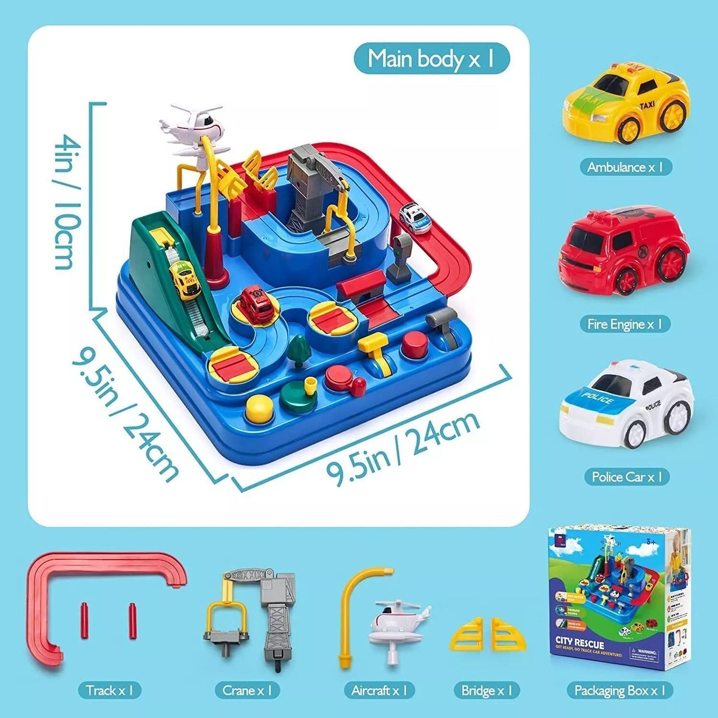 Fun Kids Racing Car Playset