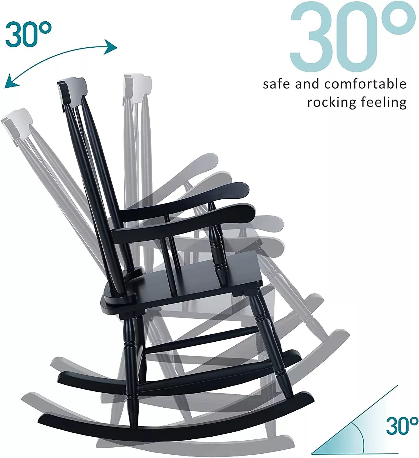 Comfortable Wooden Rocker Chair