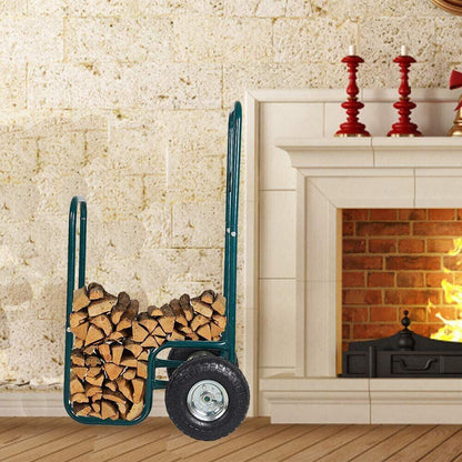 Heavy Duty Wood Log Cart with Wheels