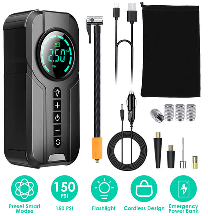 Compact Auto Tire Inflator Pump
