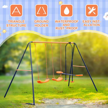 Durable Backyard Kids Swing Playset