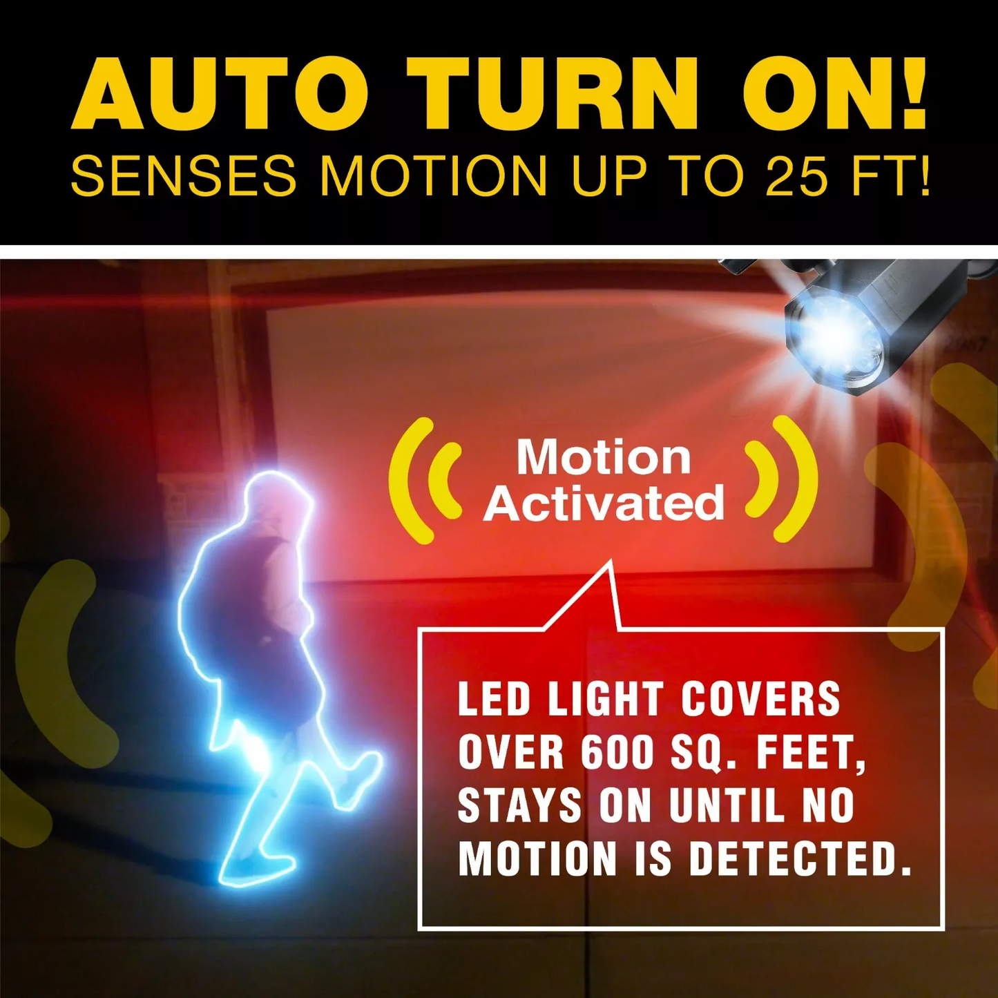 Bright Wireless Motion Sensor Outdoor Light