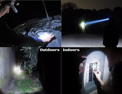 Battery Powered LED Flashlight Headlamp