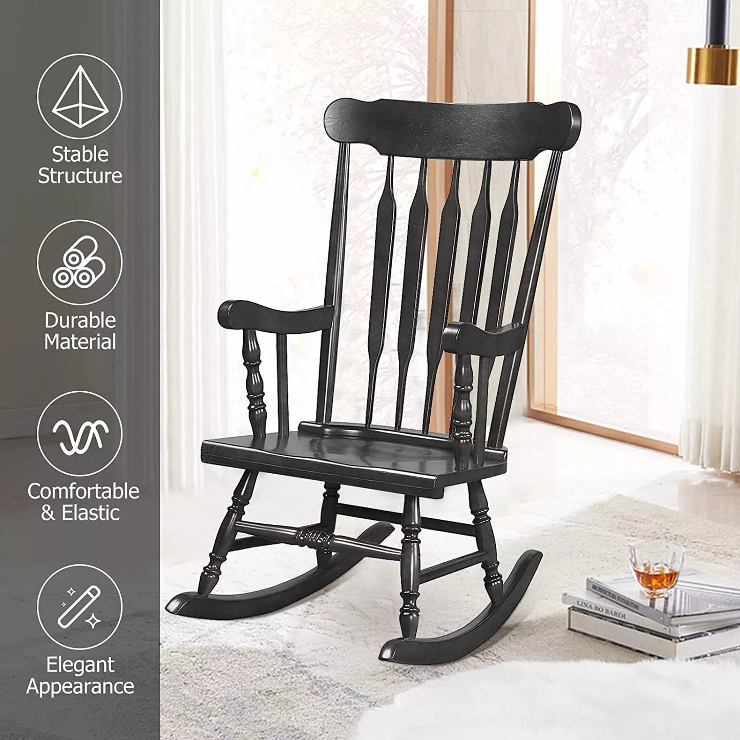 Comfortable Wooden Rocker Chair