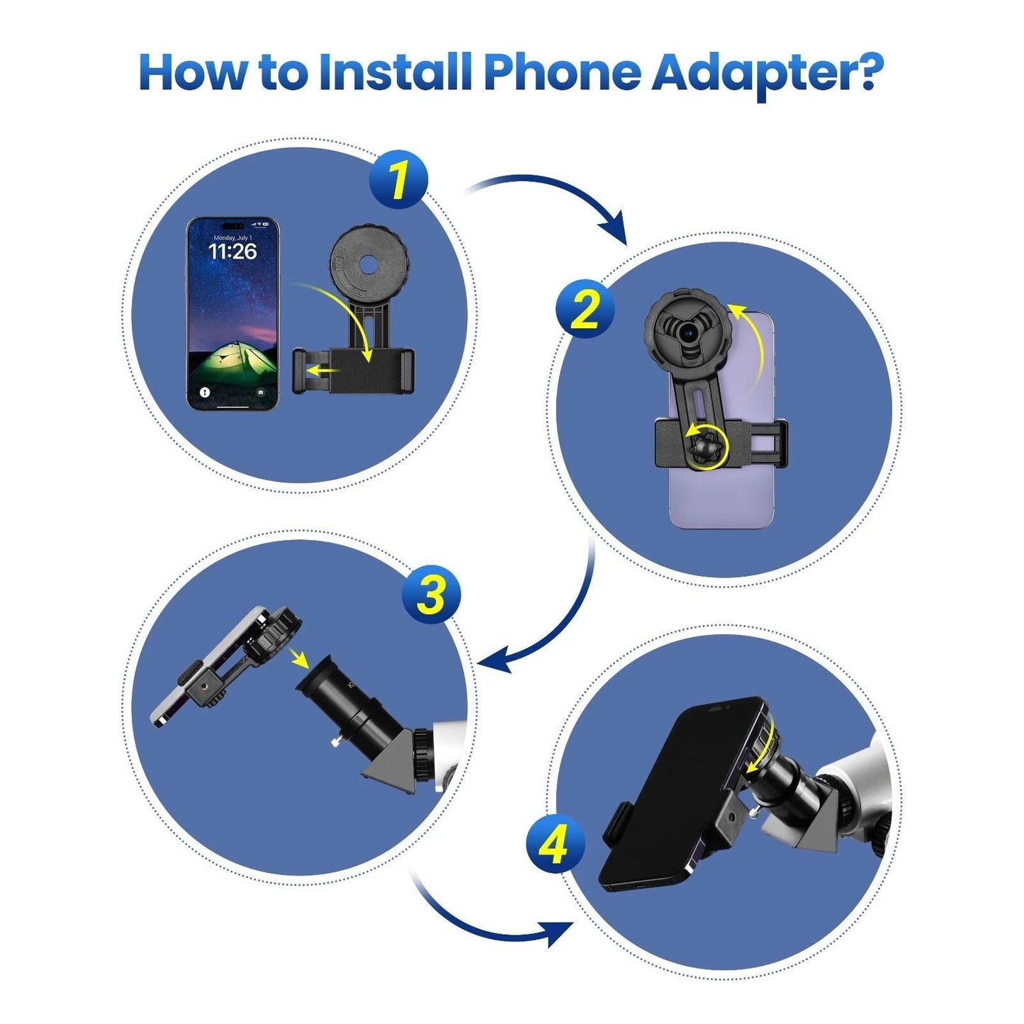 Easy To Use Telescope 210X with Star Finding App