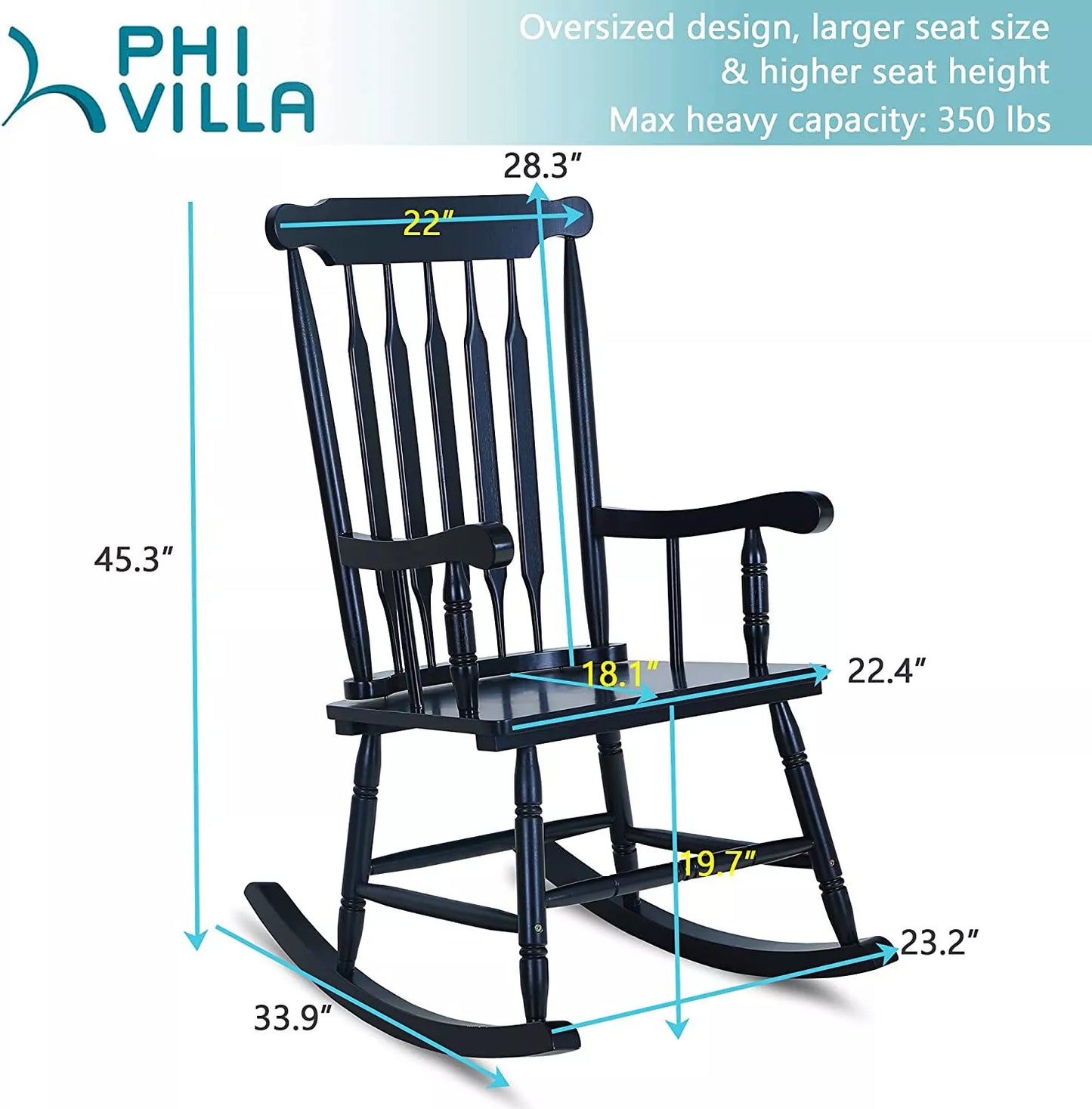 Comfortable Wooden Rocker Chair