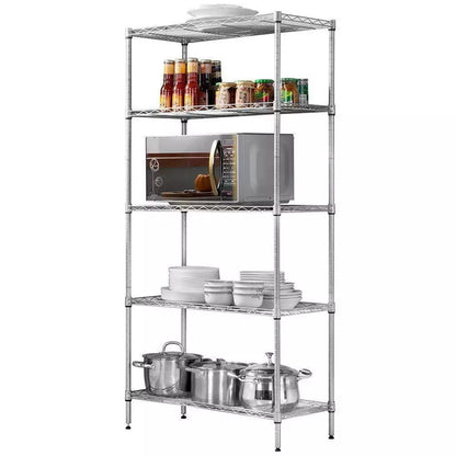 5 Level Sturdy Industrial Metal Storage Shelf - Halri