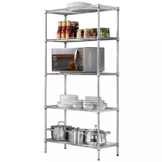 5 Level Sturdy Industrial Metal Storage Shelf - Halri