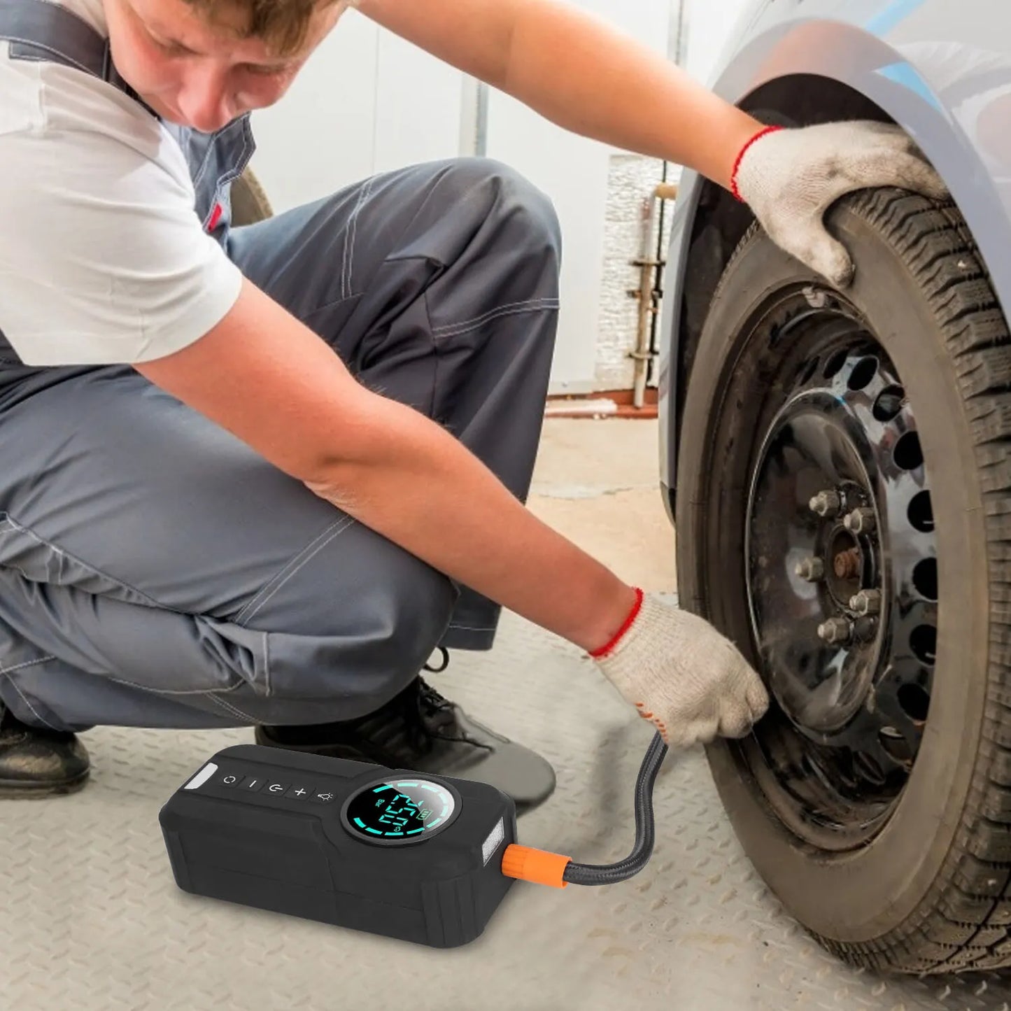 Compact Auto Tire Inflator Pump