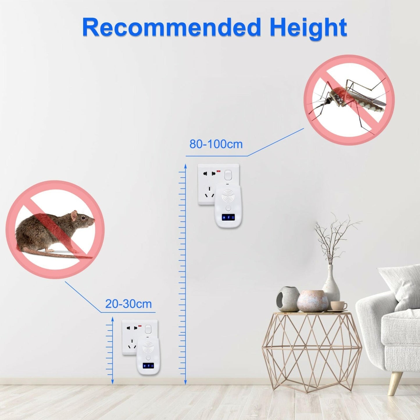 Effective Electronic Pest Repellent Pet Friendly 6 Pack