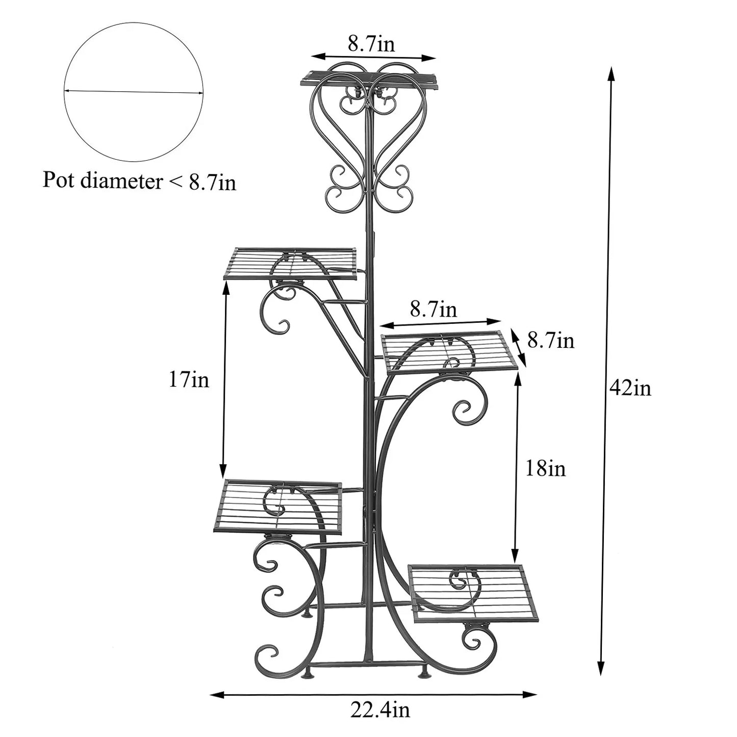 Indoor Metal Plant Holder