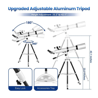 Easy To Use Telescope 210X with Star Finding App