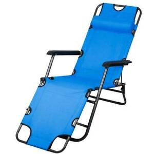 Sturdy Compact Folding Outdoor Beach Recliner Chair