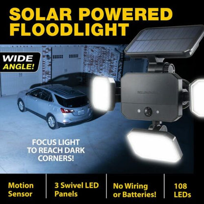 Wireless Motion Sensor Security Light with Remote
