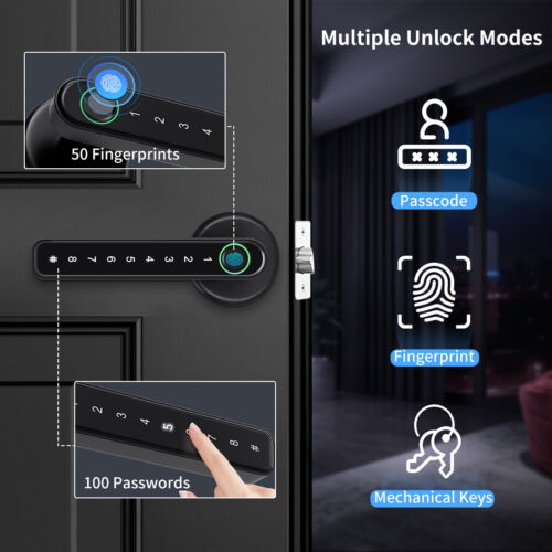 Wireless Fingerprint Door Lock - Smart Phone Control Lock
