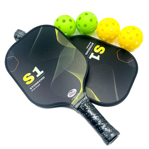 Premium Pickleball Paddles Kit with Free Balls