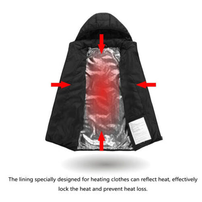 Warm Insulated Jacket with Adjustable Heat Setting