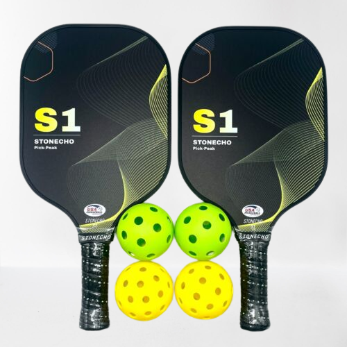 Premium Pickleball Paddles Kit with Free Balls - Halri
