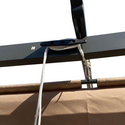 Large 13x10 Ft Metal Patio Pergola with Retractable Canopy