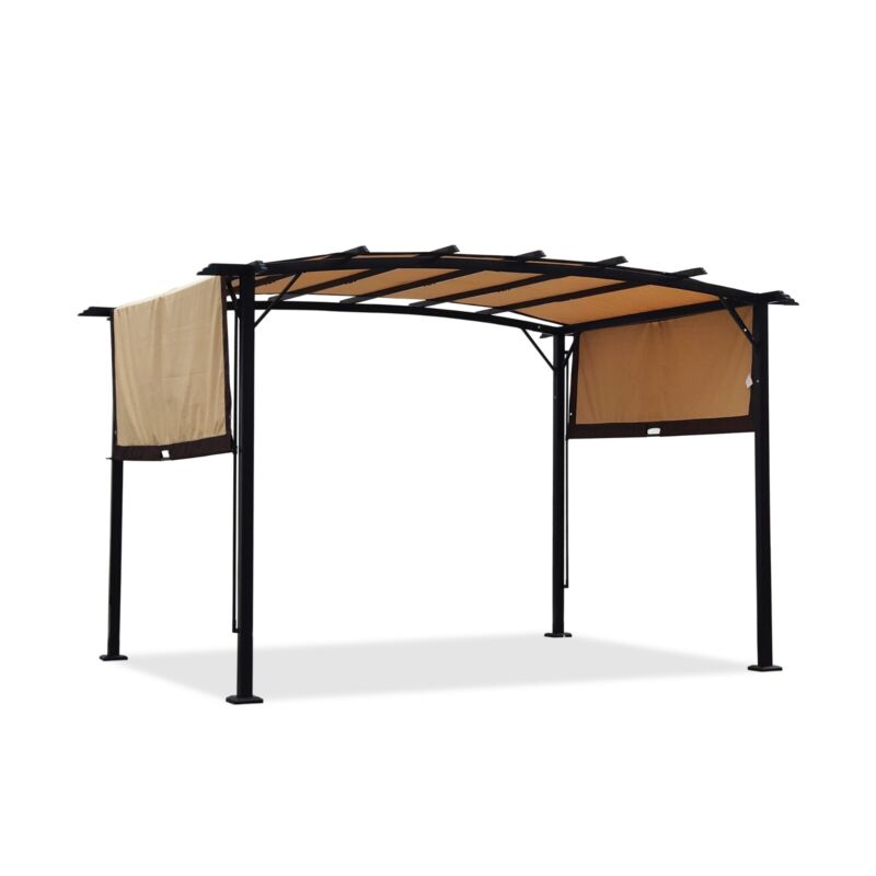 Large 12x9 Ft Outdoor Metal Gazebo Canopy Shade
