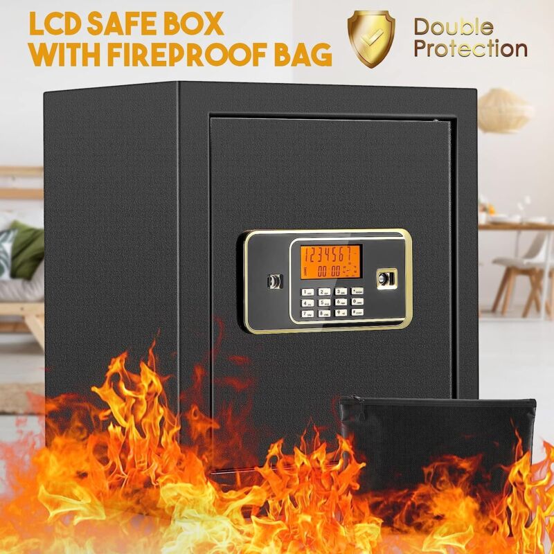 Secure Electronic Digital Lock Home Safe Box Keypad
