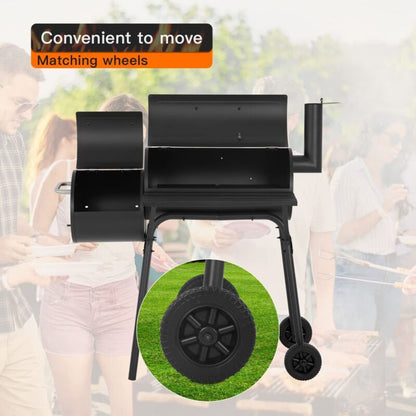 Large Outdoor Charcoal BBQ Grill Smoker Pit