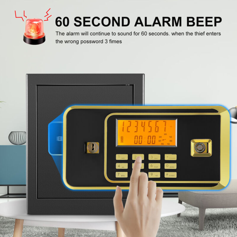 Secure Electronic Digital Lock Home Safe Box Keypad