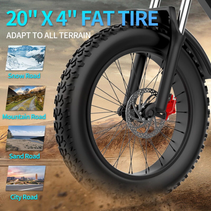 Powerful 20 Fat Tire Electric Mountain Bike