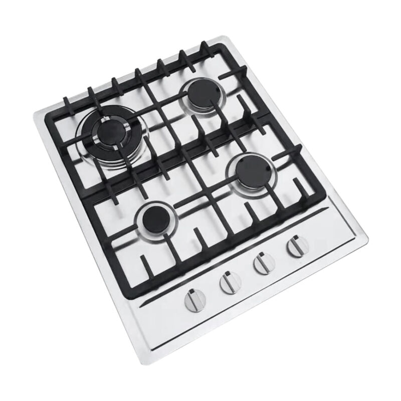 Large 4 Burner Gas Cooktop Stainless Steel Stove Top