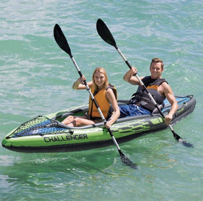 Durable 2-Seater Inflatable Kayak with Strong Pump - Halri