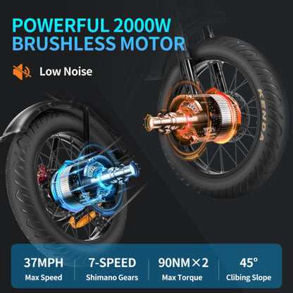 Powerful 20 Fat Tire Electric Mountain Bike