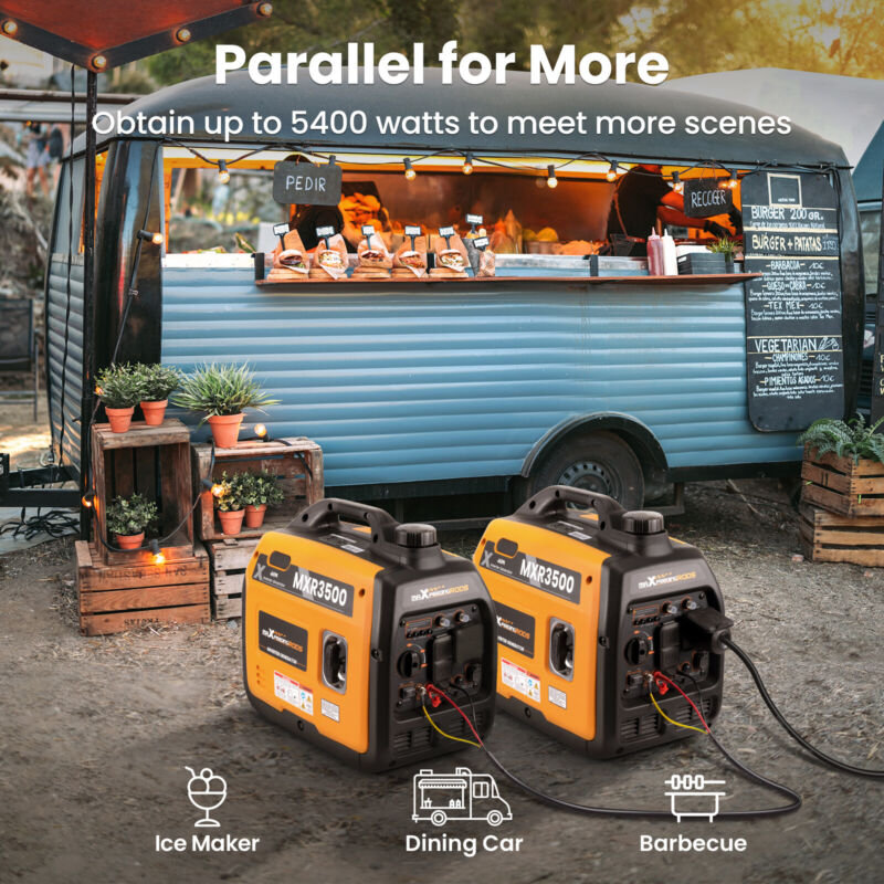 Quiet 3500W Portable Home Backup Power Generator