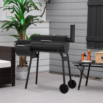 Large Outdoor Charcoal BBQ Grill Smoker Pit