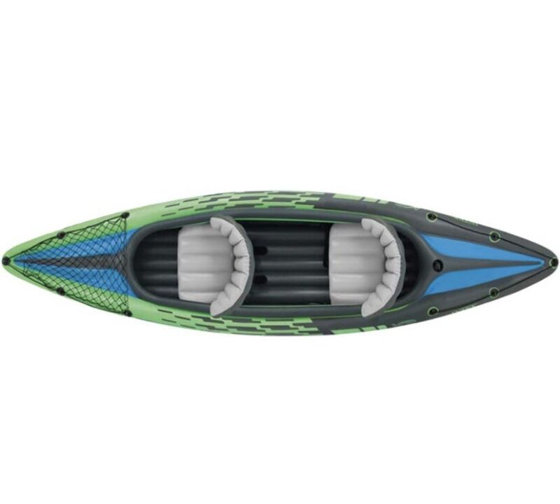 Durable 2-Seater Inflatable Kayak with Strong Pump
