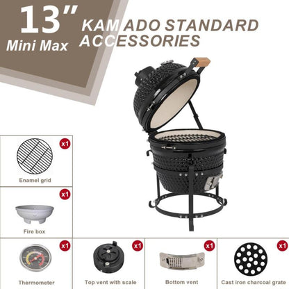 Portable Charcoal BBQ Grill Smoker Pit