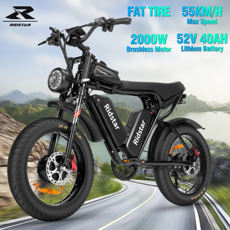 Powerful 20 Fat Tire Electric Mountain Bike - Halri