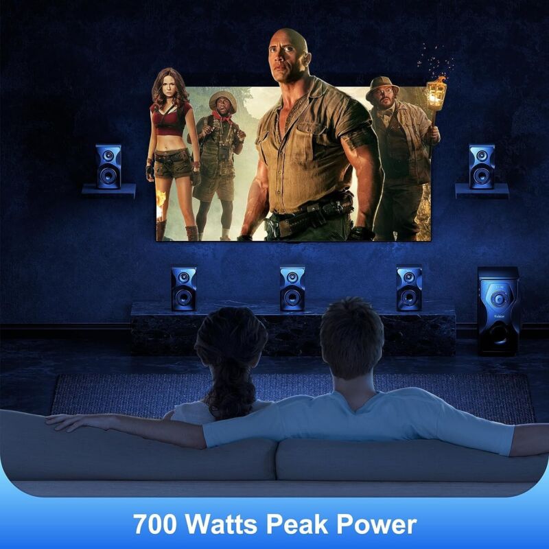 Powerful Home Theater System 700W Bluetooth Subwoofer