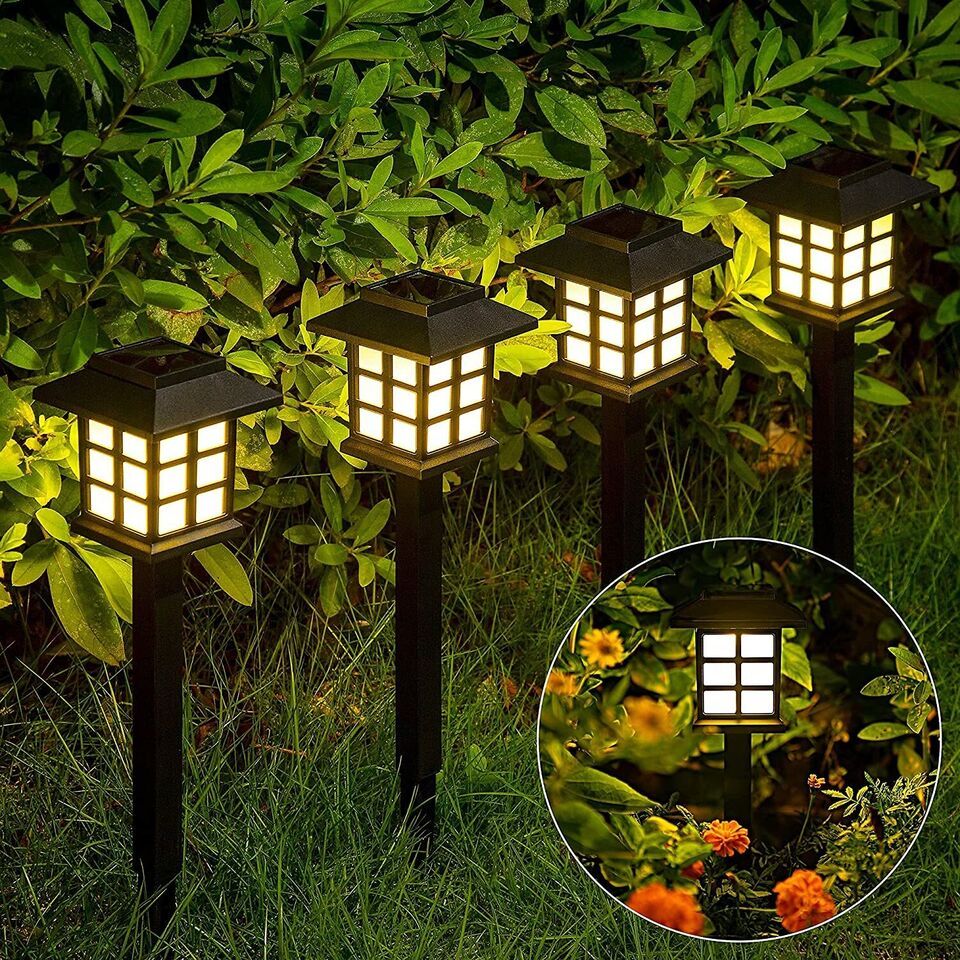Bright Outdoor Solar Garden Path Lights 12 Pack