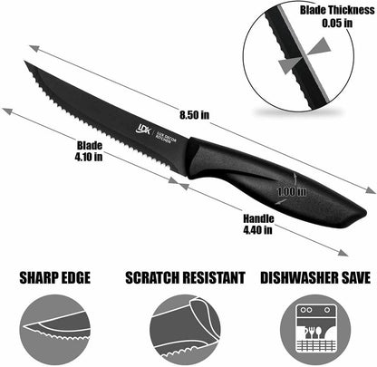 Sharp 8-Piece Kitchen Knife Set