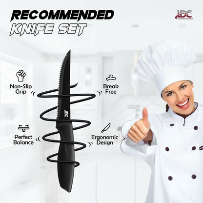 Sharp 8-Piece Kitchen Knife Set