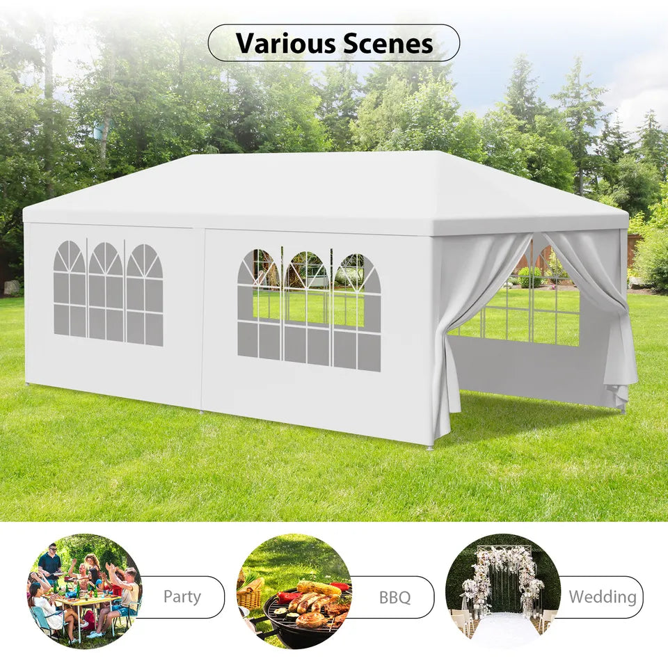 Large 10x20 Feet Canopy Event Tent With 6 Sides