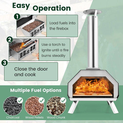 Outdoor Brick Pizza Cooker