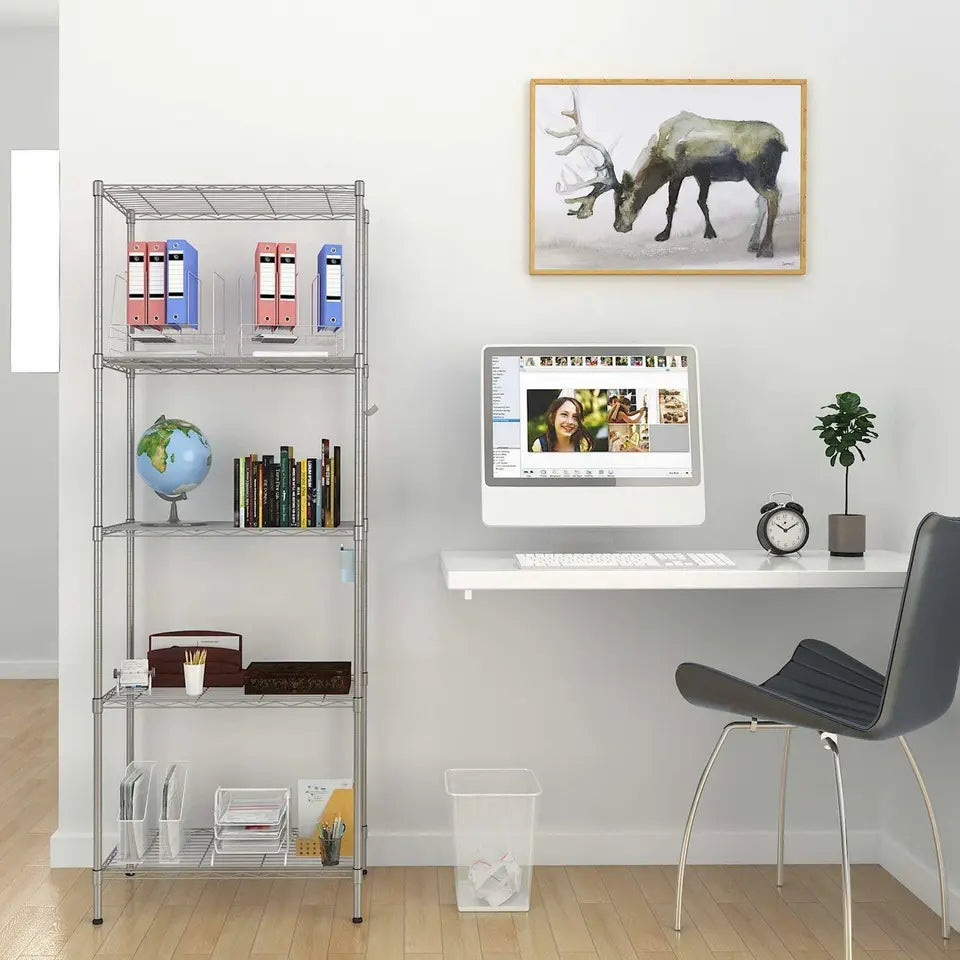5 Level Sturdy Industrial Metal Storage Shelf