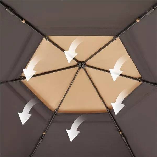 Large 3x13 Outdoor Gazebo Patio Canopy Cover