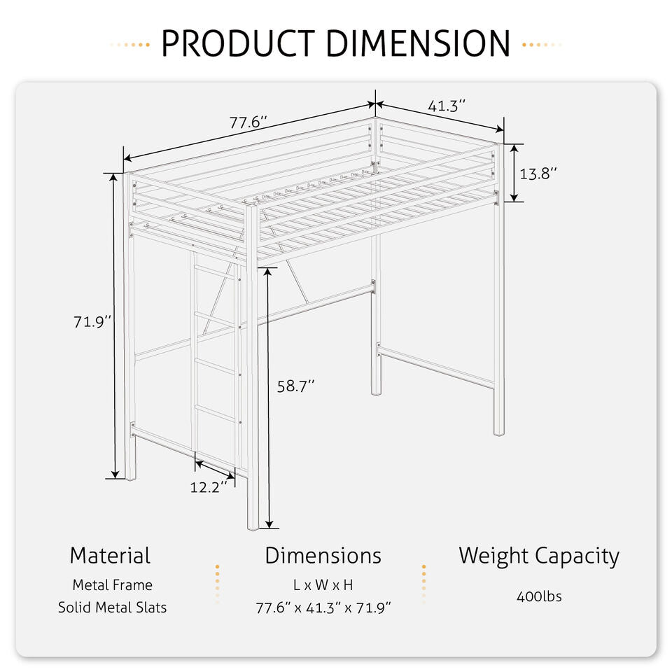 Space Saving Loft Bed Desk