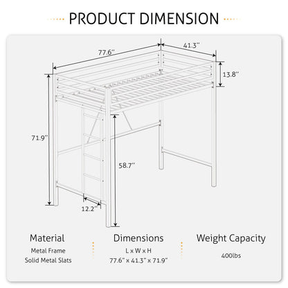 Space Saving Loft Bed Desk