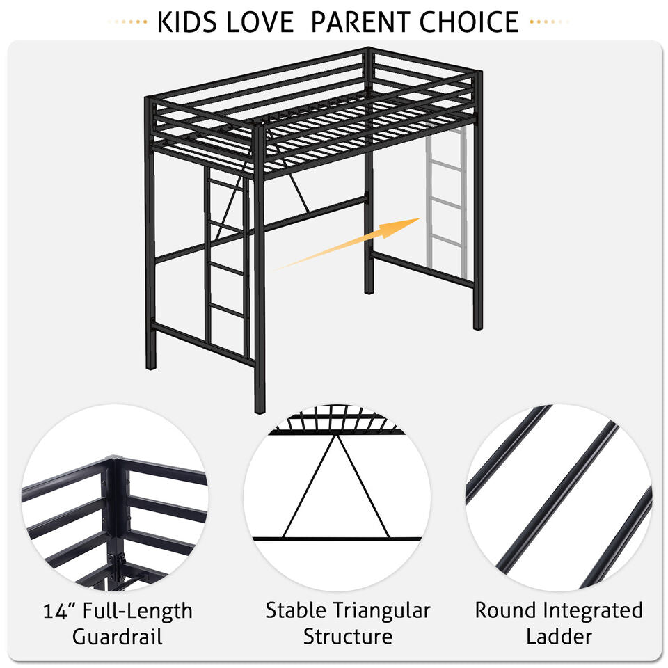 Space Saving Loft Bed Desk